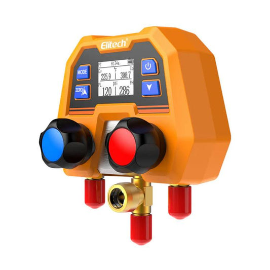 Elitech DMG-2se Digital Manifold Gauge For HVAC, Refrigeration & AC Systems