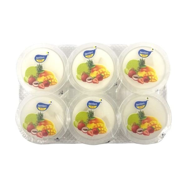 TENTEN Jelly Pudding Lychee Flavour 6x80g