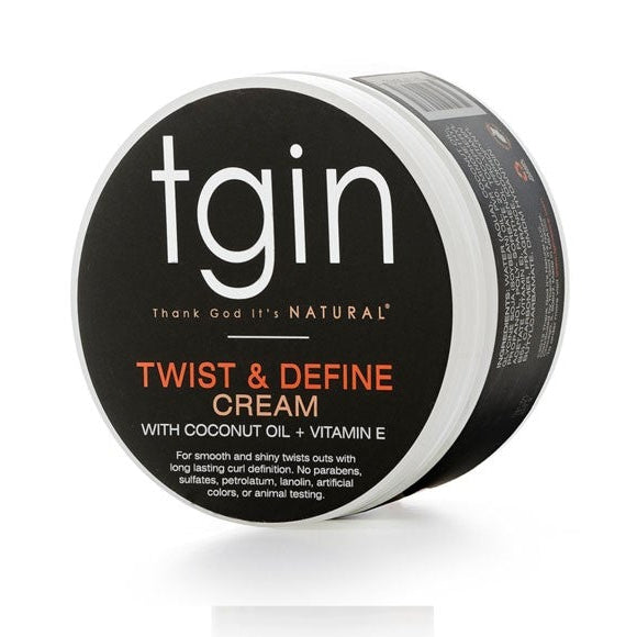 TGIN Twist And Define Cream Hydrating Curl Definition & Frizz Control for Natural, Curly & Coily Hair 340g/11.99 oz