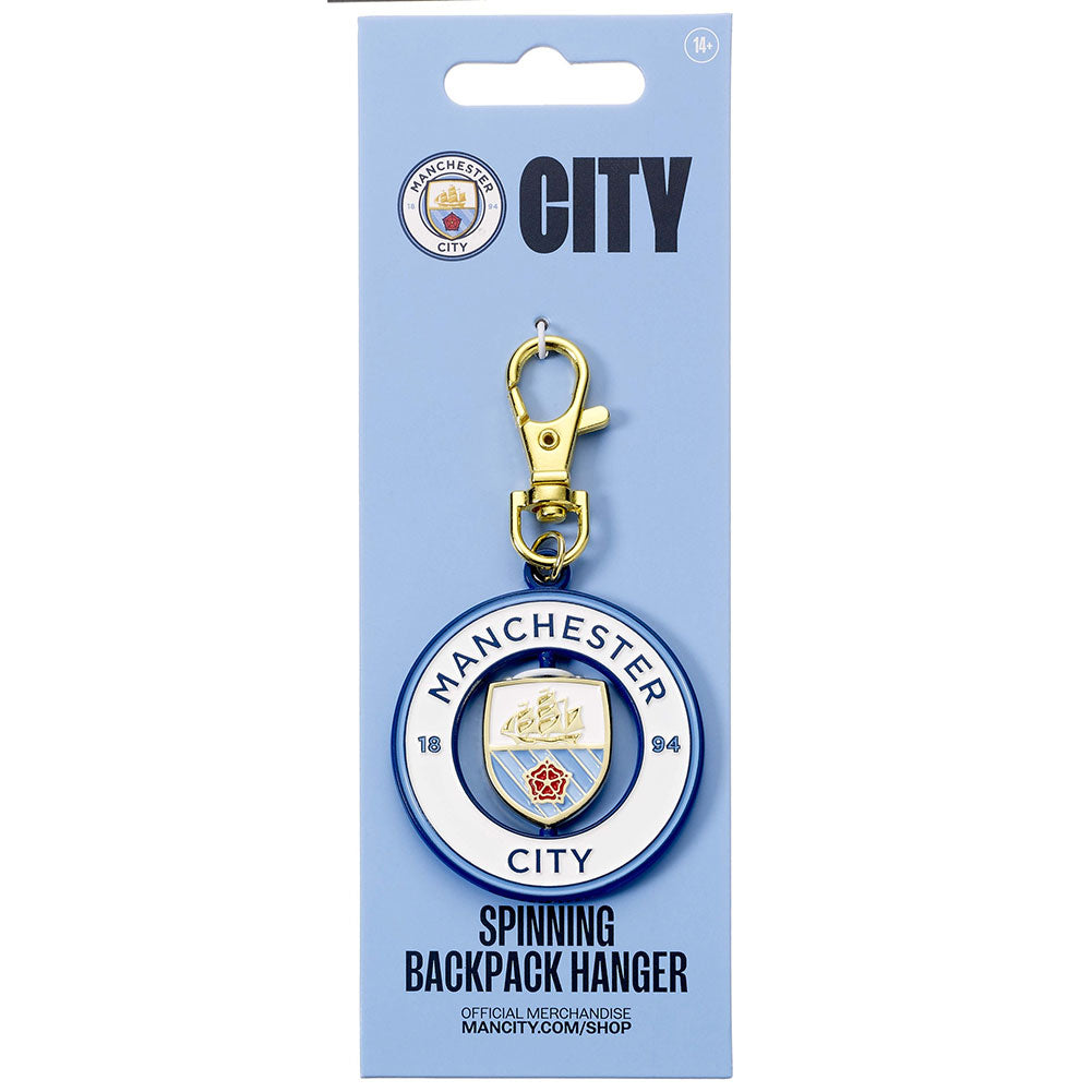 Manchester City FC Spinning Bag Charm Official Football Accessory