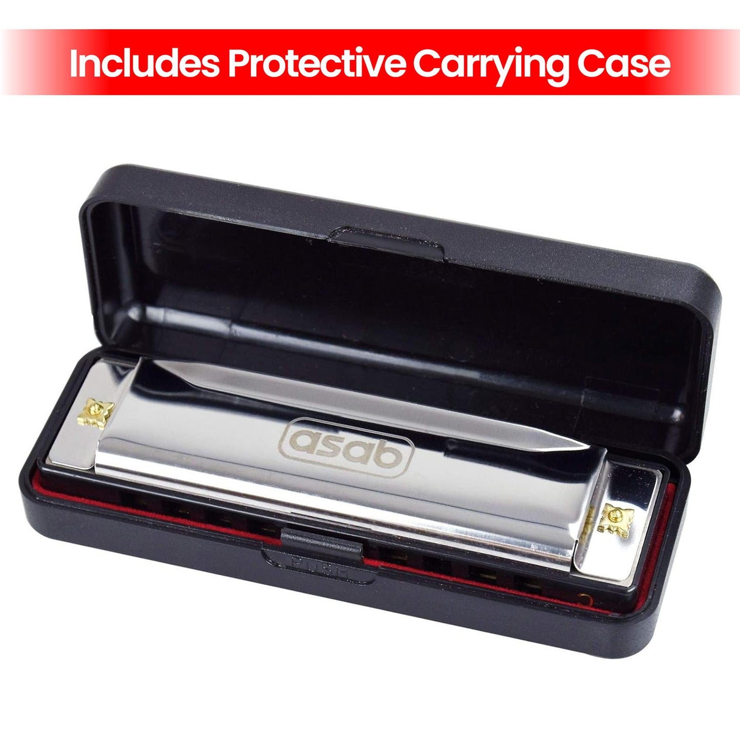 1X Classic Metal 10 Holes C Harmonica | AS-20185 HM-03-10S