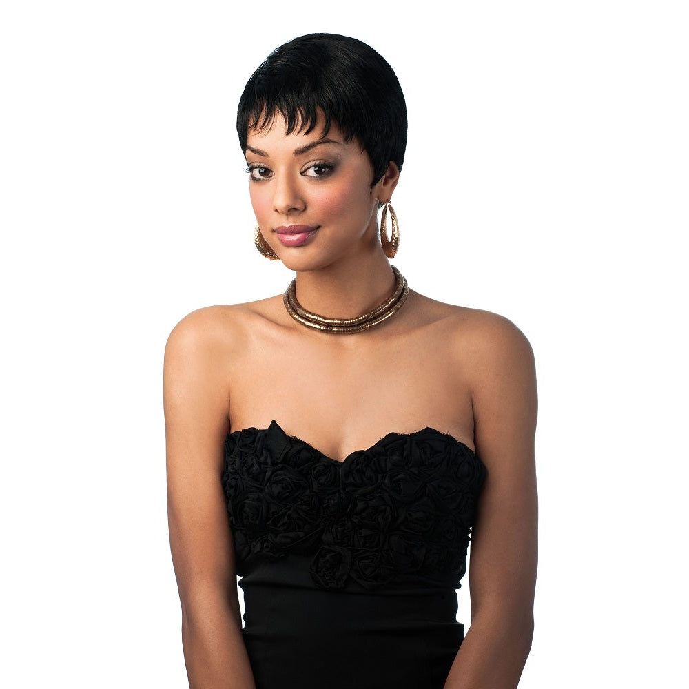 Sleek Toni Wig: Effortless Style & Realistic Look for Fashion-Forward Individuals with Adjustable Cap