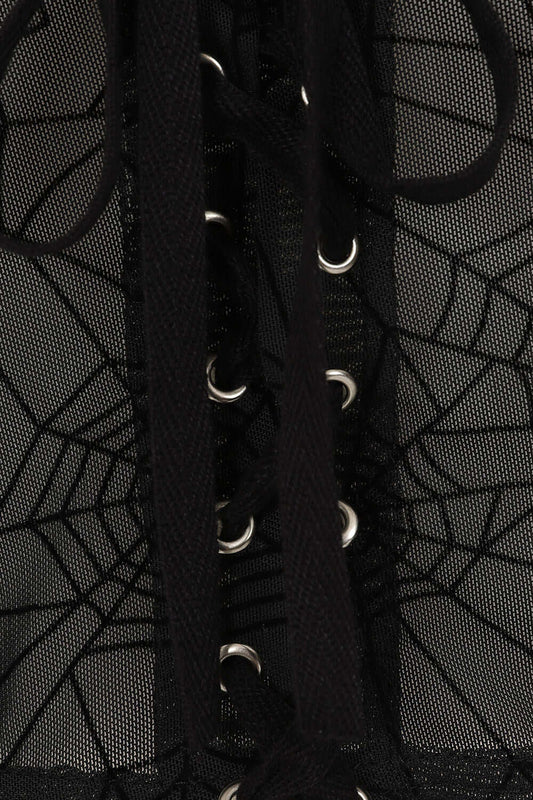 Banned Apparel Seraphina Mesh Top Black