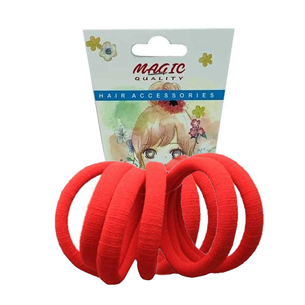 Magic Quality Hair Bobbles Gentle Strong Hold for Women & Girls - 8 Pcs