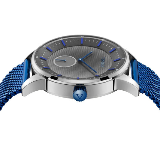 Trnda Men's Stainless Steel Watch, Blue Mesh Band | Trnda-43mm