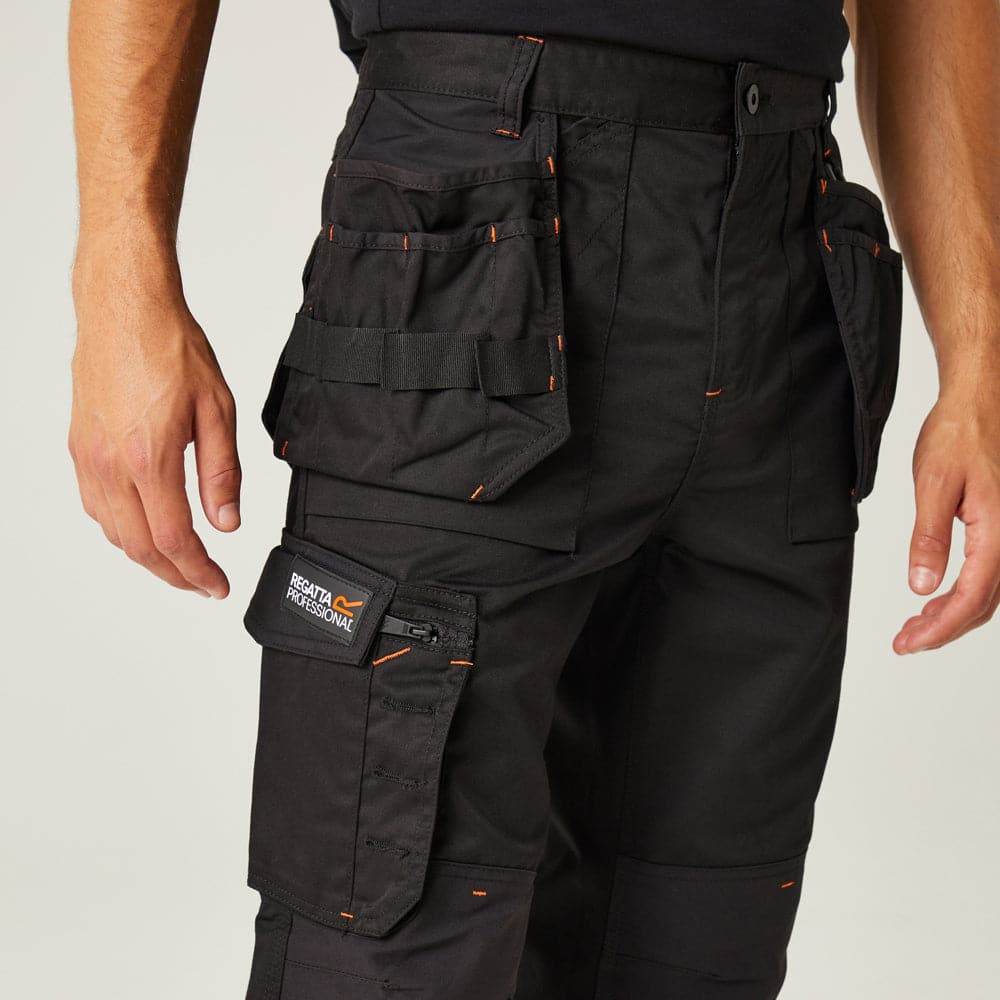 Regatta TRJ387 Incursion Holster Pocket Trousers Grey 40" Waist Long Leg
