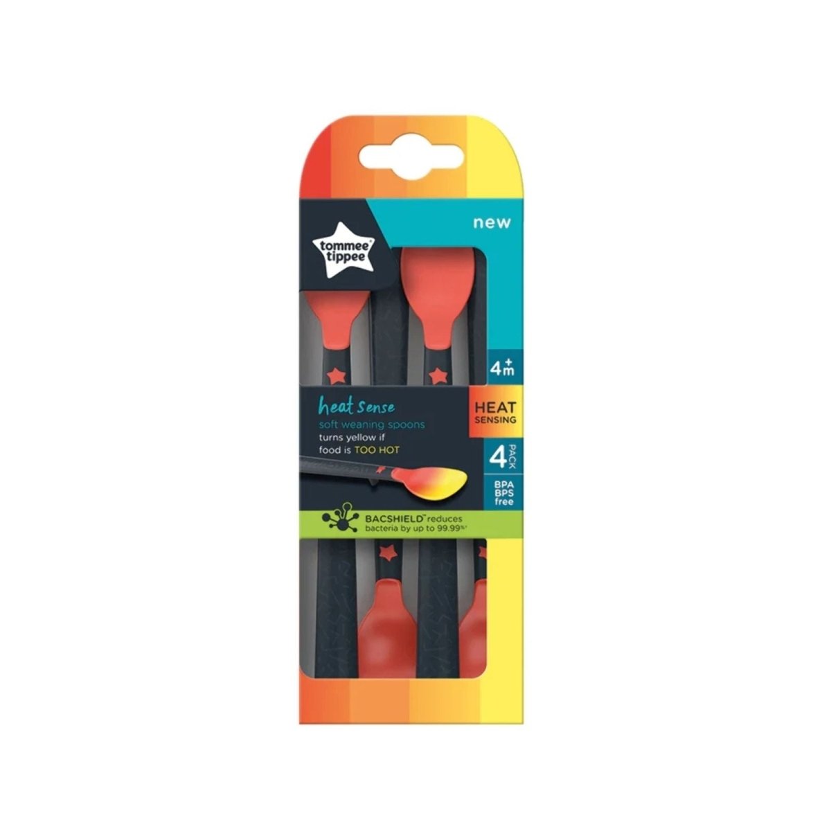 Tommee Tippee Design Heat Sensing Spoons Pack of 4