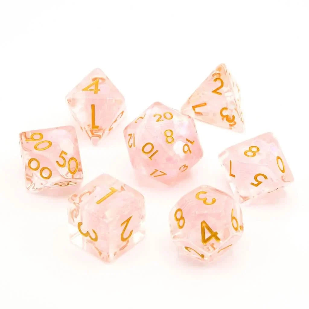 Fae Whisper | Soft Edge Dice | Acrylic | 7 Piece Set