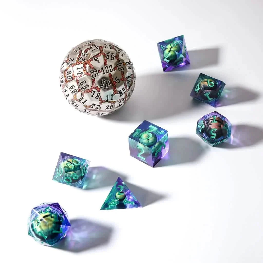 Infernal Steel | Solid Metal Dice | 50MM D100