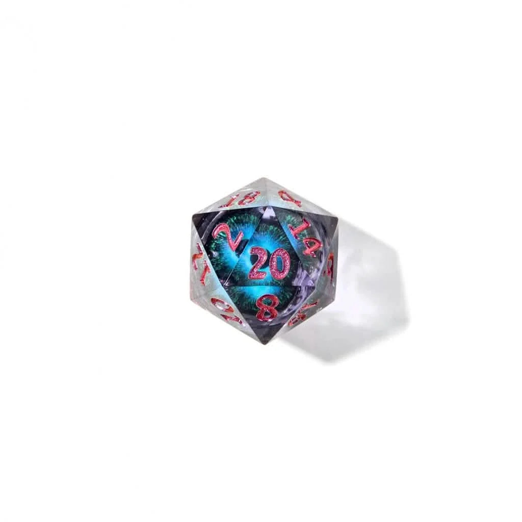 Eye of Enchantment | Liquid Core Dice | Resin | 7 Piece Set