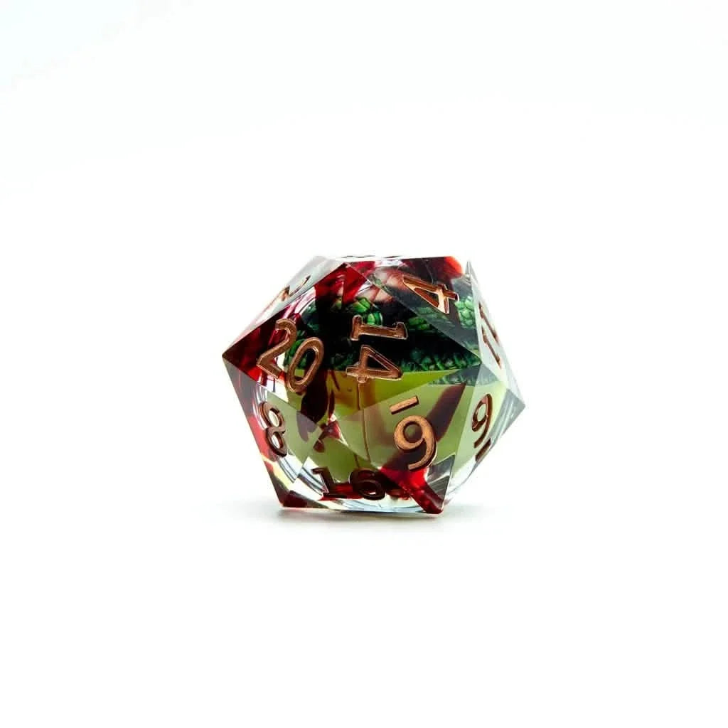 Eye of Fortune 2 | 33mm D20 | Oversized Liquid Core Dice | Single Dice