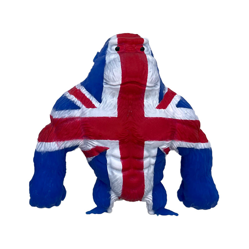 Stretchy Stress Fidget Toy - Union Jack Gorilla 9.5cm