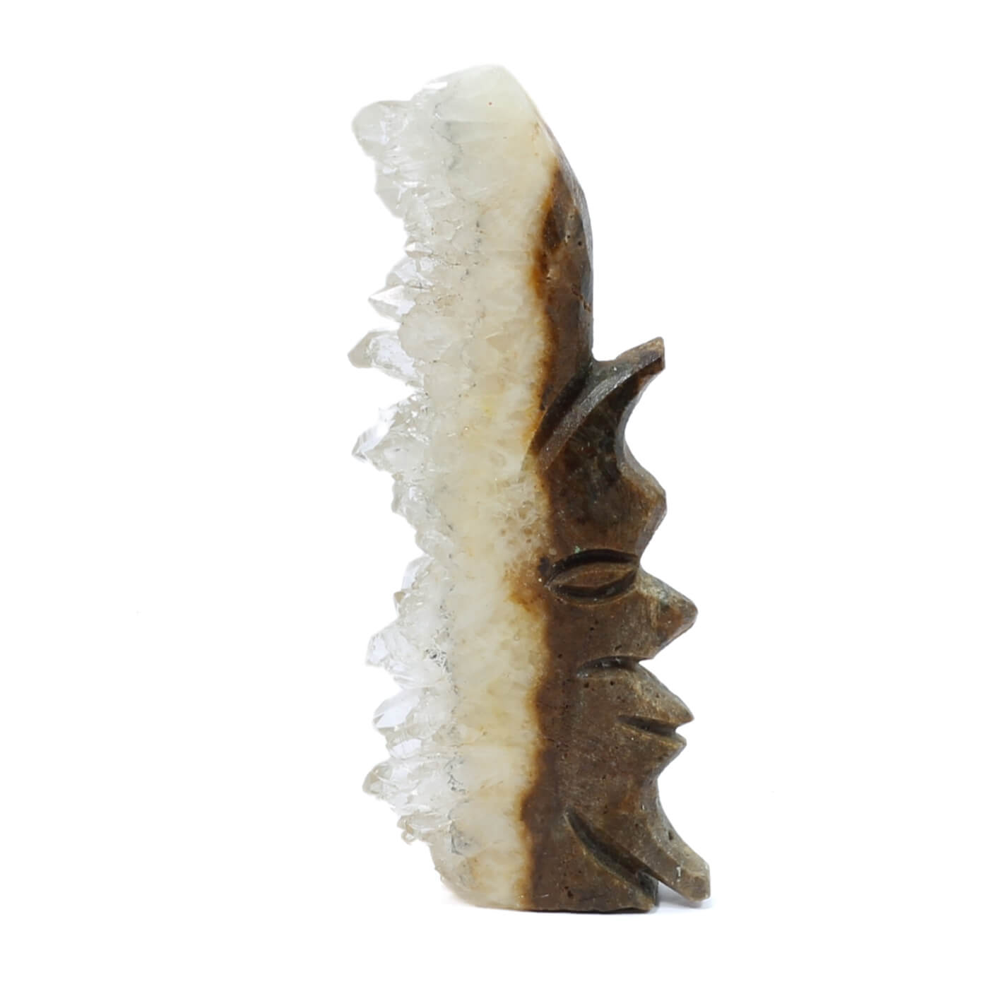 Clear Quartz Man In The Moon Cluster (79g)