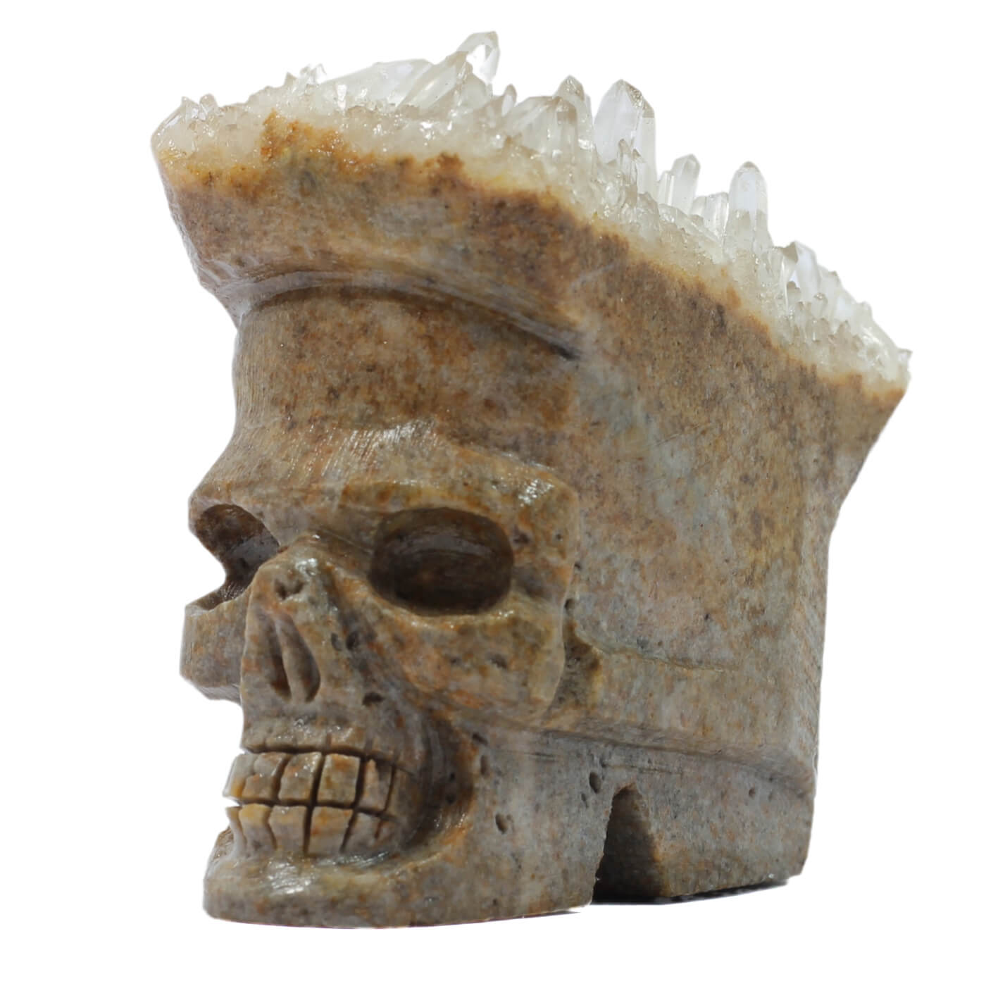 Skull Quartz Cluster (195g)