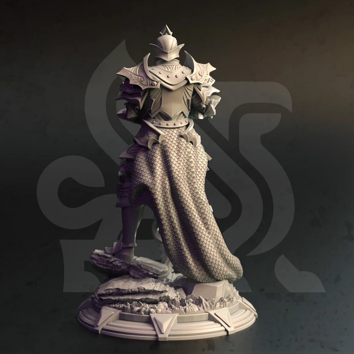 Teverys – Arcane Paladin - 3D Printed Paladin Miniature