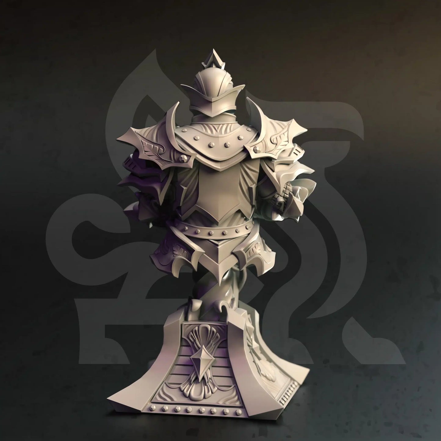 Teverys – Arcane Paladin (Bust) - 3D Printed Bust