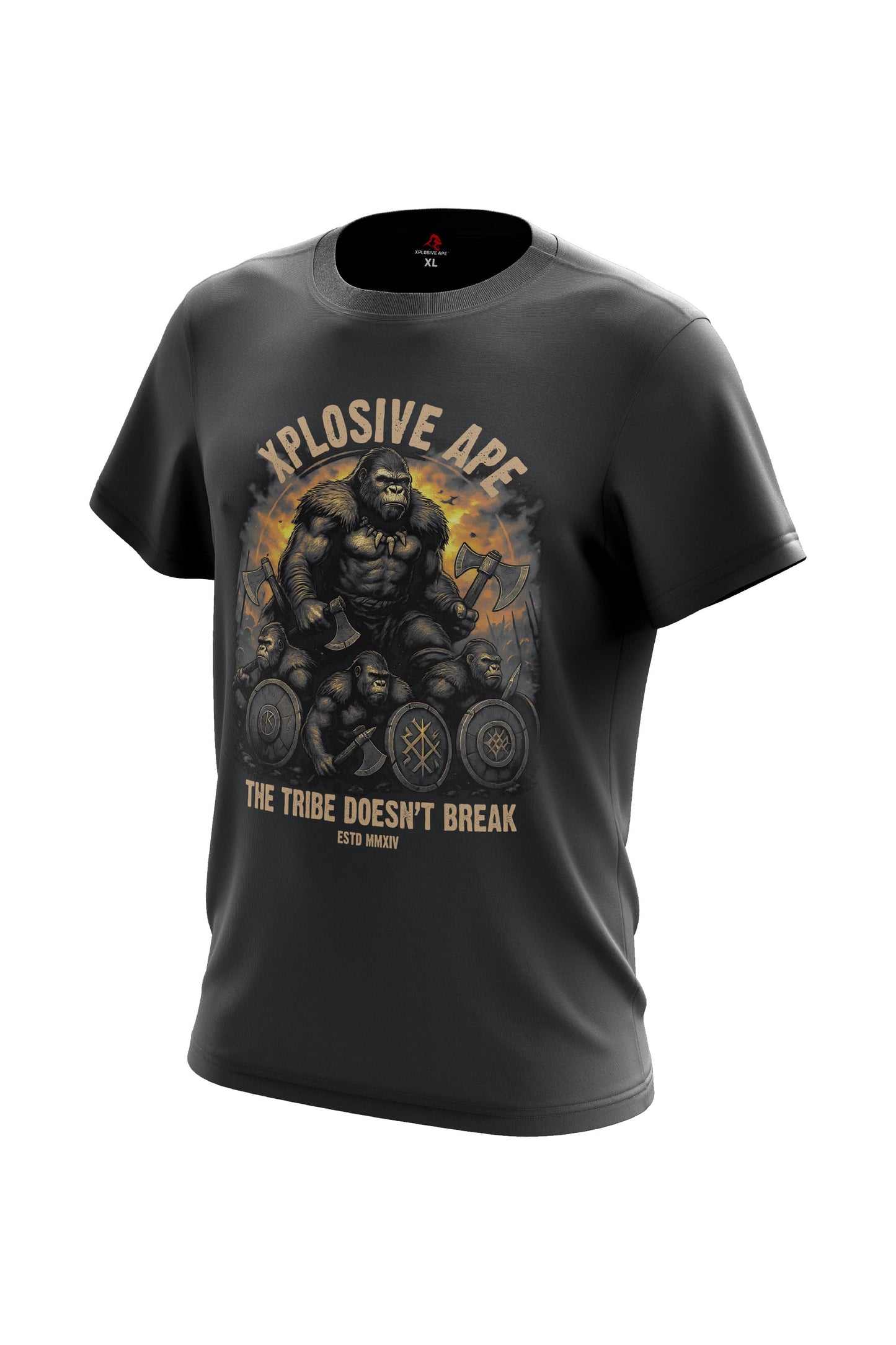 XAPE The Tribe Doesn't Break Tee - Charcoal