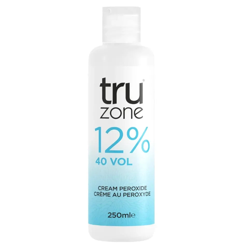 Truzone Cream Peroxide 12% 40 Vol Professional Hair Lightening & Colouring for Salon & Home Use 250 ml / 8.45 oz