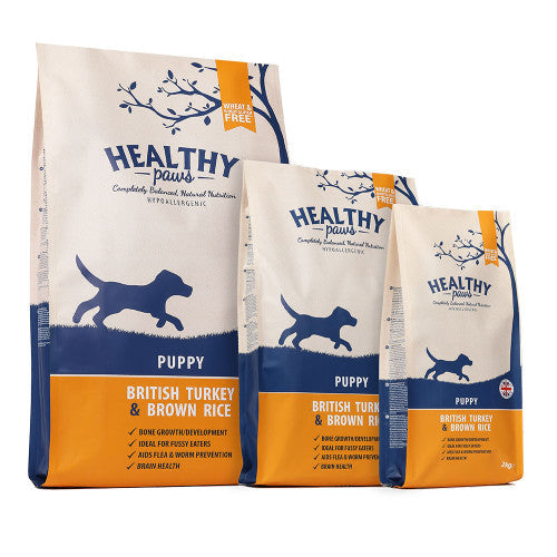 Healthy Paws British Turkey & Brown Rice Puppy 6KG