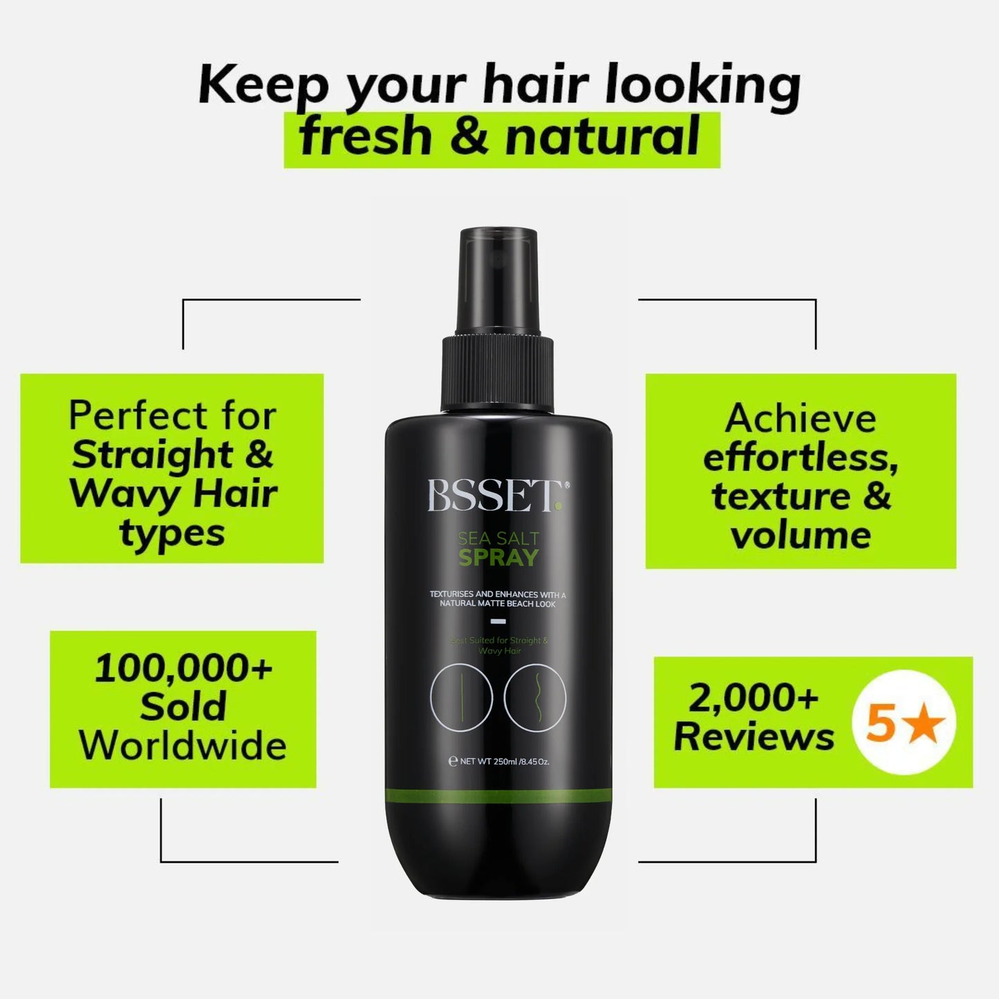 BSSET Sea Salt Spray 250ml