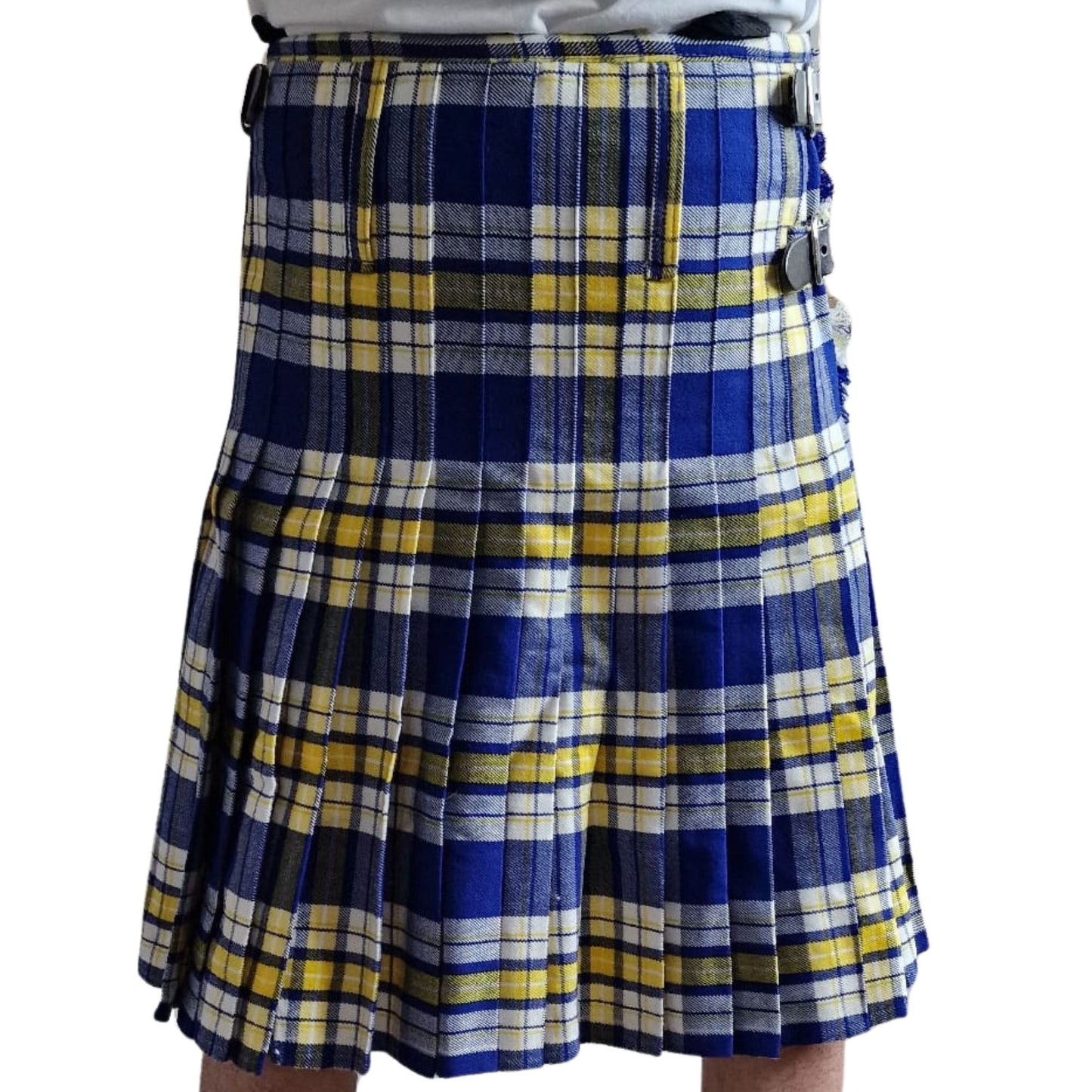 Premium Ukraine Forever Tartan 8‑Yard Handmade Tartan Kilt for Men – Traditional Scottish Highland Kilt