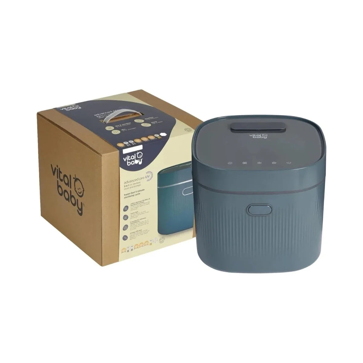 Vital Baby Advanced Pro UV Steriliser & Dryer (3rd Gen) - Smoky Blue