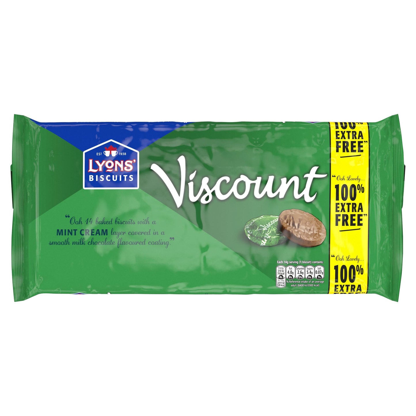 14 x Lyons Biscuits Viscount 196G