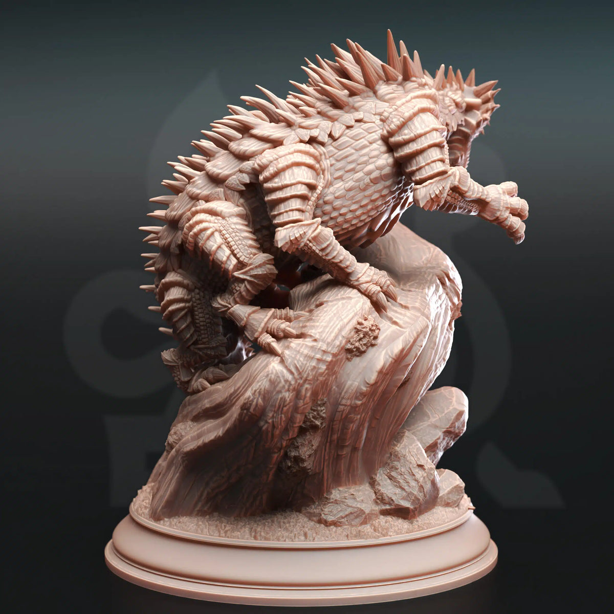 Verdant Basilisk - 3D Monster Miniature