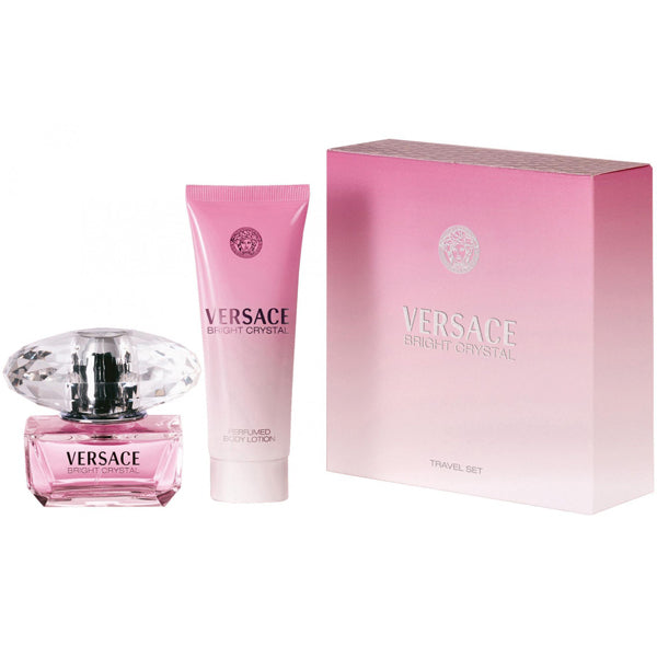 Versace Bright Crystal Gift Set 50ml EDT + 100ml Body Lotion Women's Fragrance