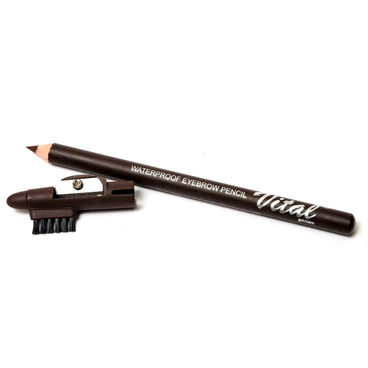 Vital Eyebrow Pencil Waterproof & Smudge-Proof for Defined, Natural-Looking Brows Precision Tip