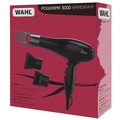 Wahl PowerPik 3000 Hair Dryer | Powerful Frizz-Free Drying & Volumizing for Afro & Textured Hair