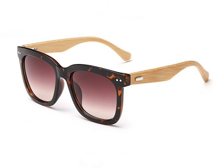 Bamboo Sunglasses, sand black, Brown, curd