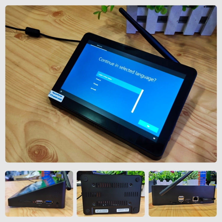 PiPo X9S All-in-One Mini PC, 9.0 inch, 4GB+64GB, Windows 10 Intel Celeron J4105 Quad Core, US Plug (Black)