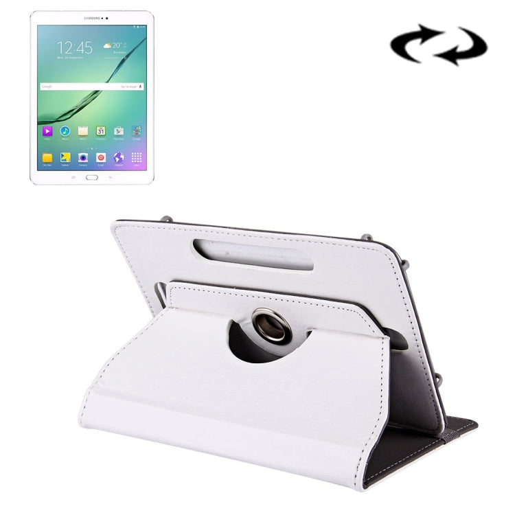 10 inch Tablets Leather Case Crazy Horse Texture 360 Degrees Rotation Protective Case Shell with Holder for Asus ZenPad 10 Z300C, Huawei MediaPad M2 10.0-A01W, Cube IWORK10, 10 inch White, 10 inch Black, 10 inch Red, 10 inch Blue, 10 inch Magenta