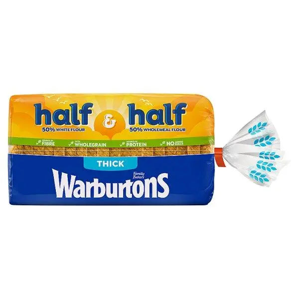 Warburtons Half & Half Thick 800g