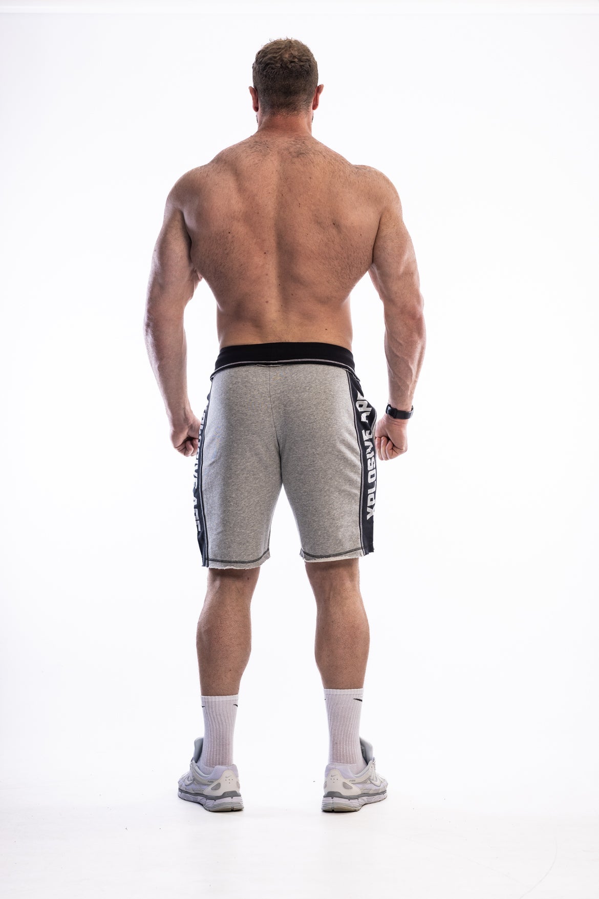 XAPE Stripe Rag Shorts - Sports Grey