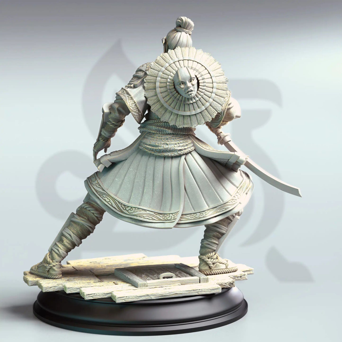 Yushin – Serpentfolk Vyanari Assassin - 3D Printed Fighter Miniature