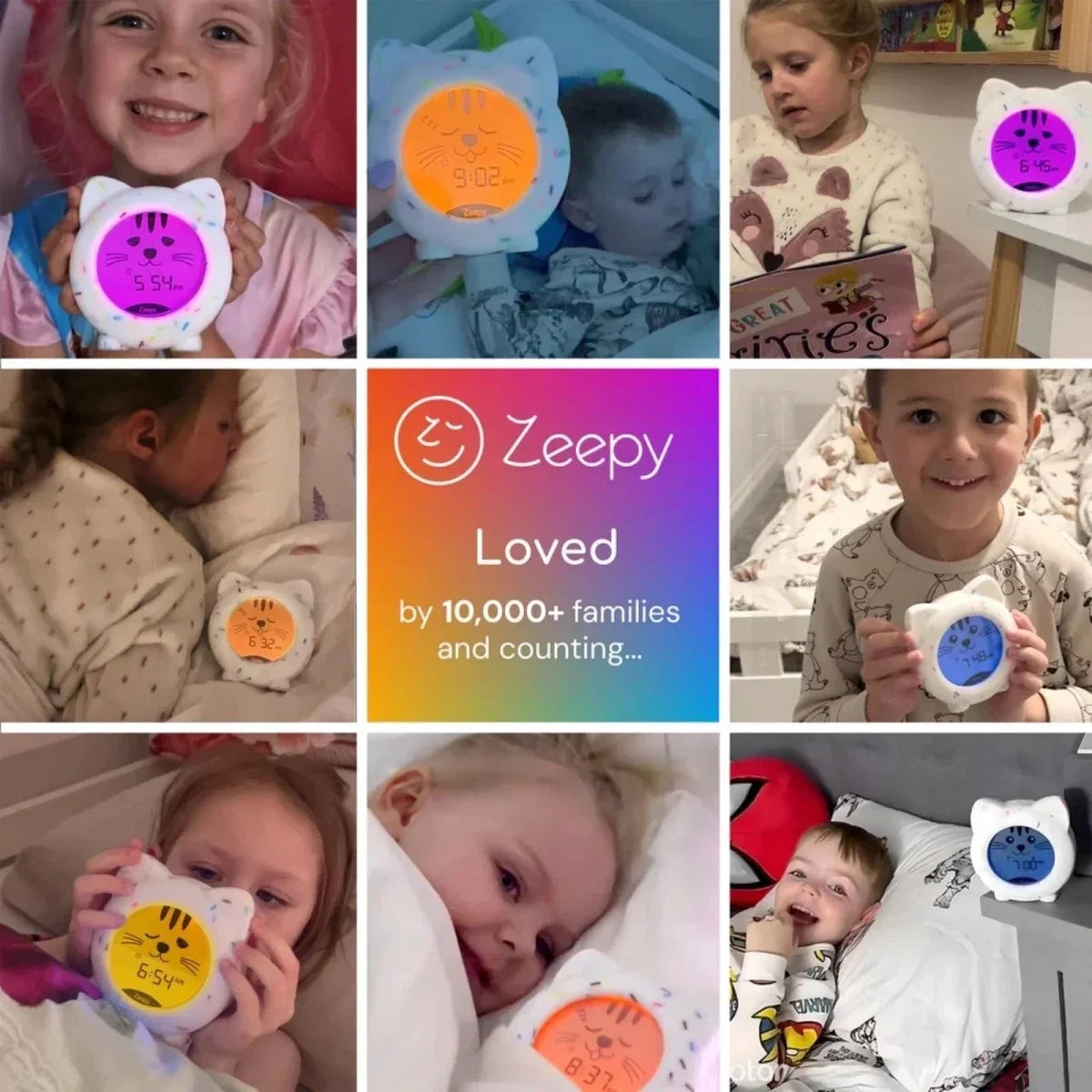 Zeepy Kip the Kitty 4 Phase Sleep Trainer Clock