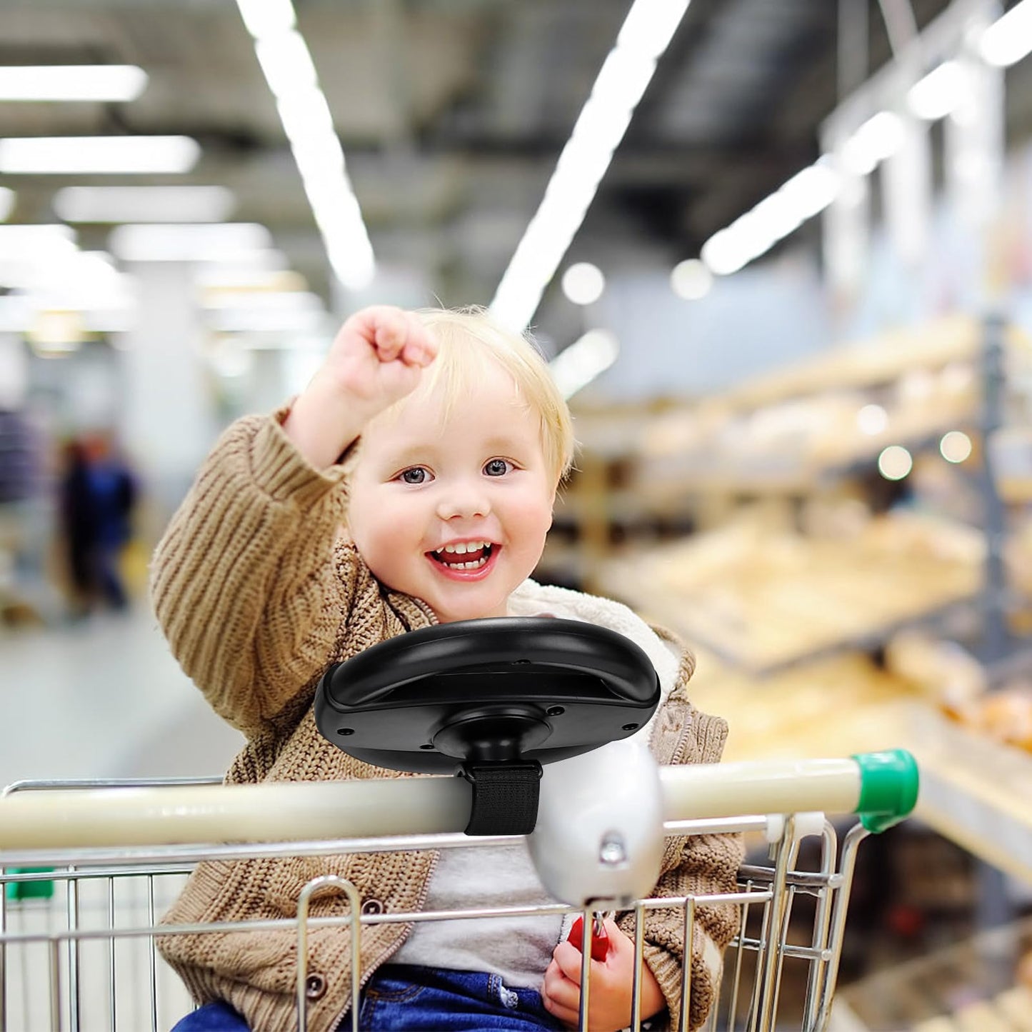 Accmor Stroller Steering Wheel Toy – Detachable, Battery-Free Fun