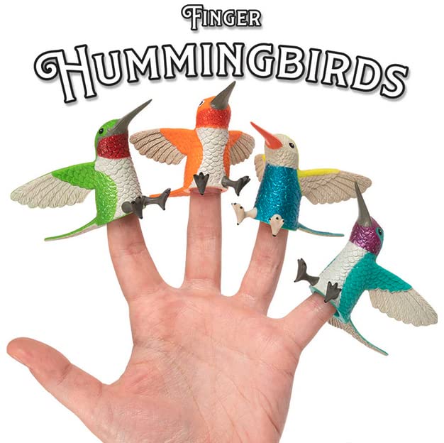 Accoutrements Archie McPhee Finger Hummingbirds Puppets – Set of 4