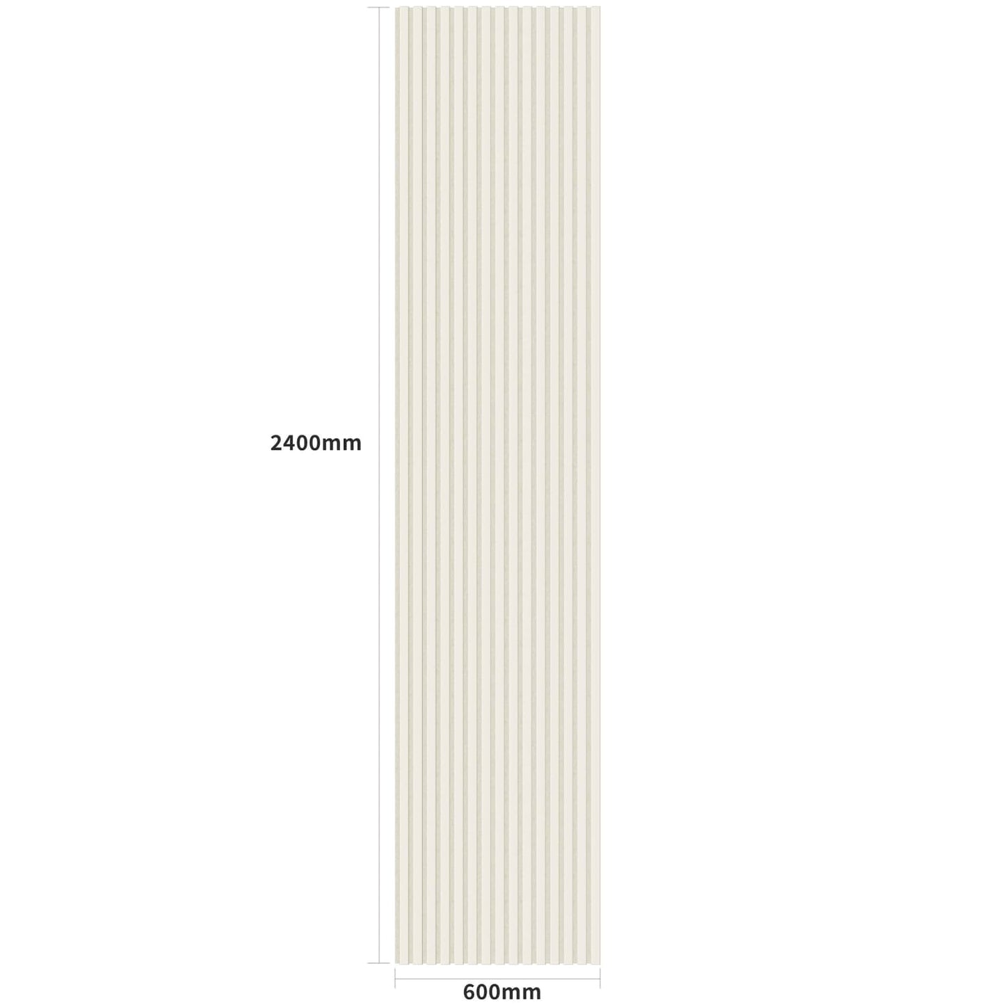 Acoustic Wall Panels in Scallop with White Backing