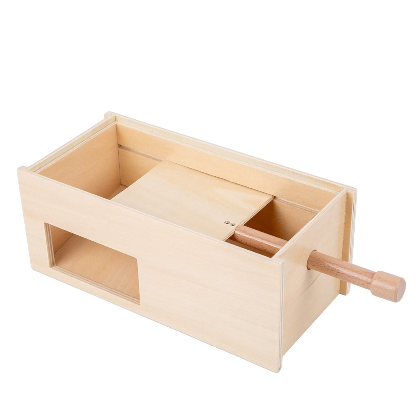 Adena Montessori Peg Drop Box – Wooden Tumble Down Counting Pegs for Early Math Skills