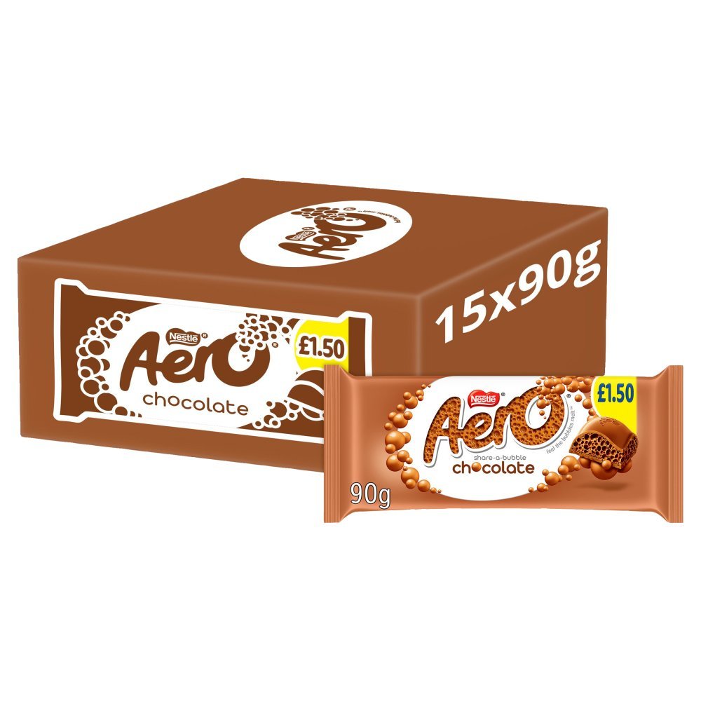 Aero Milk Chocolate Sharing Bar PMP 90g (Case of 15)