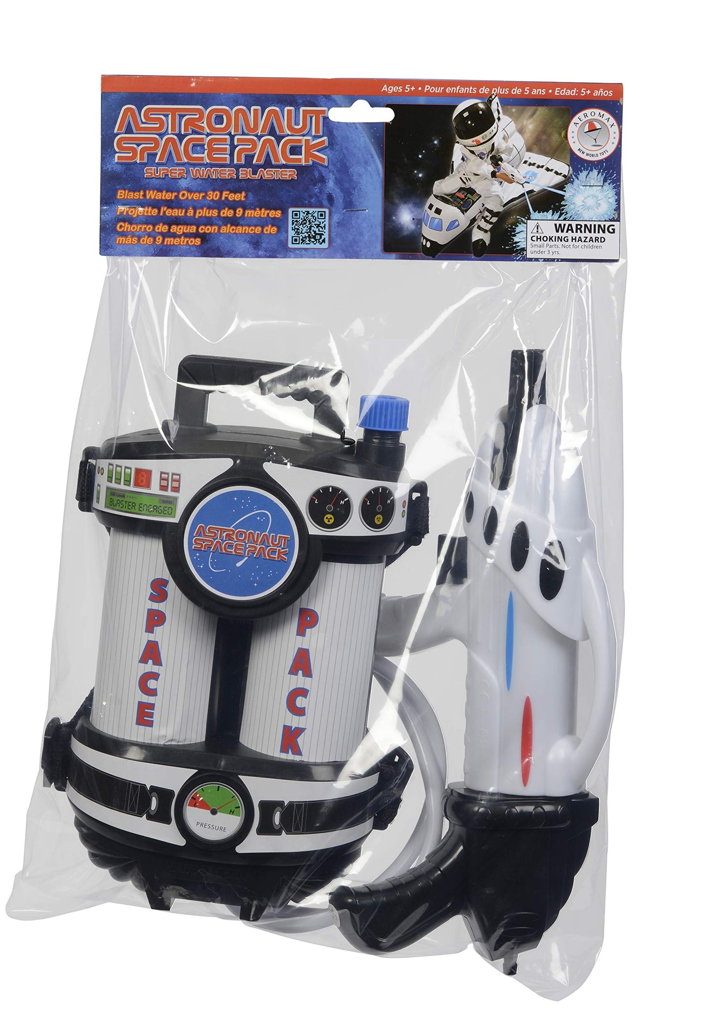 Aeromax Astronaut Space Pack Super Water Blaster – Adjustable Backpack Water Toy