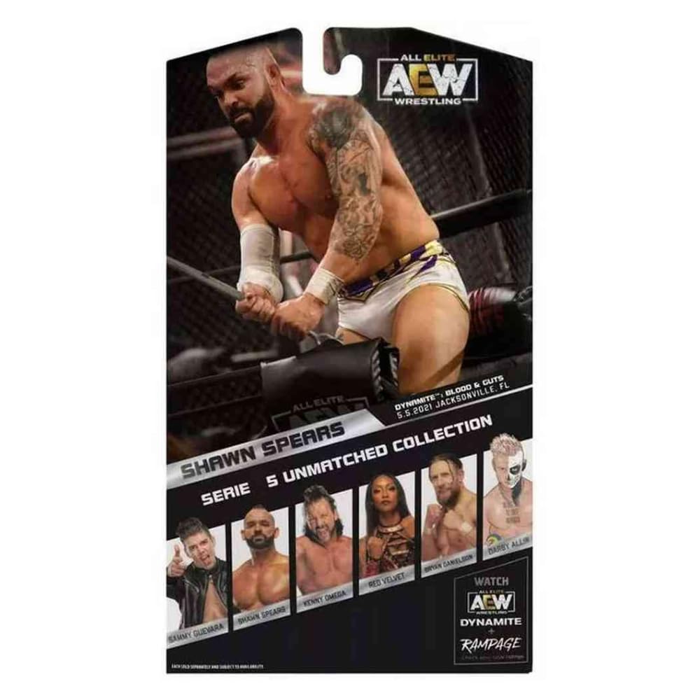 AEW Shawn Spears Unmatched Collection Series 5 Action Figure | Collectible Wrestling Figure