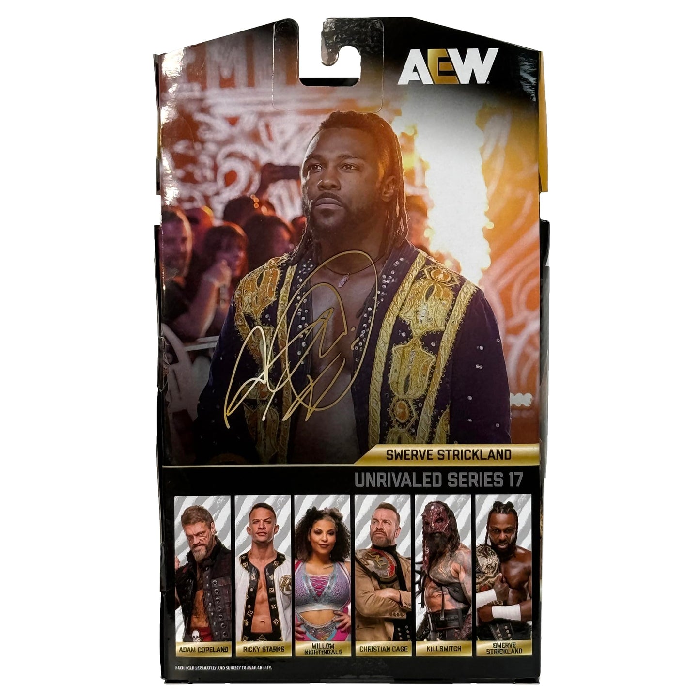 AEW Swerve Strickland Unrivaled 17 Action Figure by Jazwares | Collectible Wrestling Toy