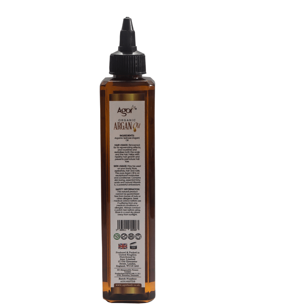 Agor Organic Argan Oil Moisturising Hair & Body Oil 250 ml/8.5 oz