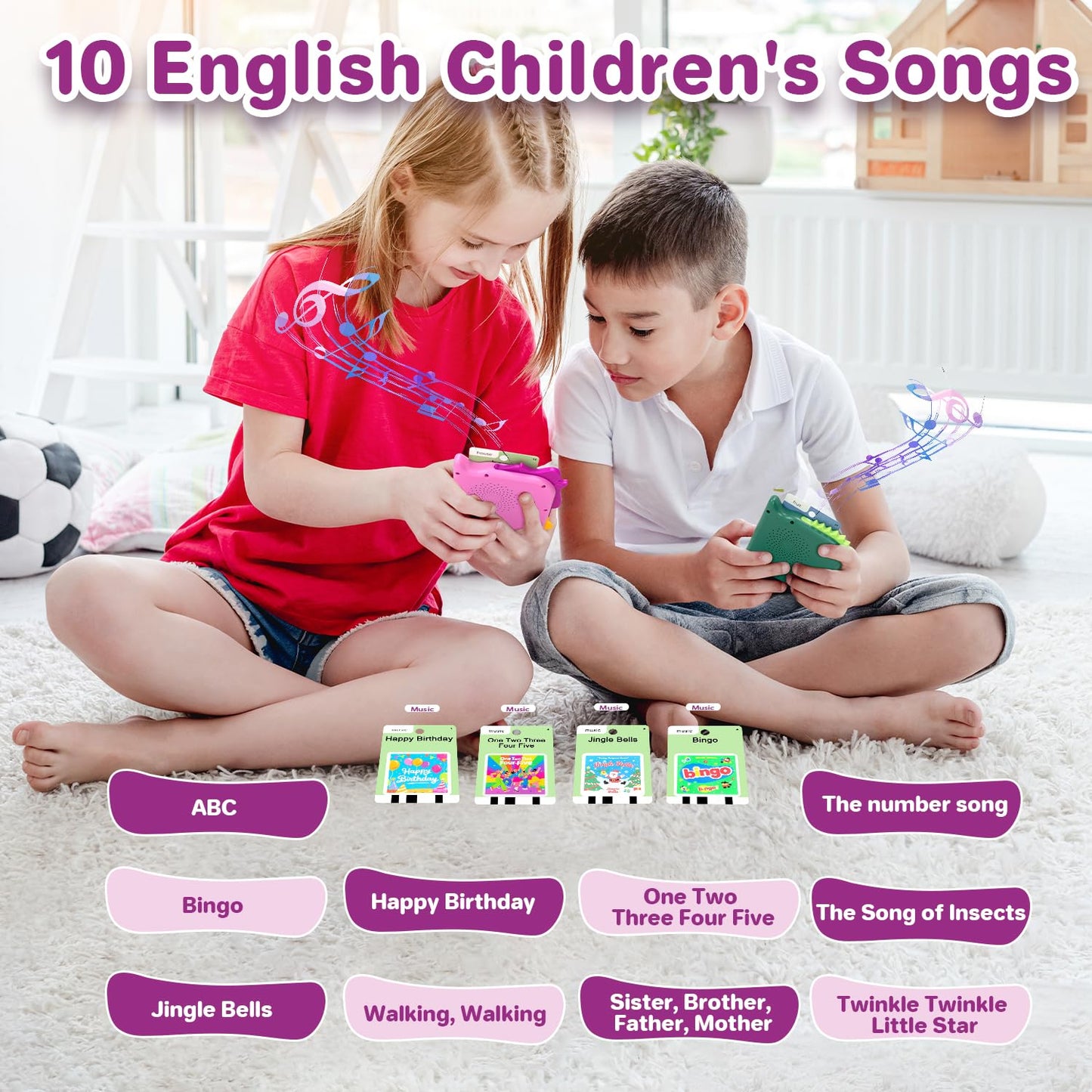 AHJ Talking Flash Cards for Toddlers – 420 Words, Montessori Toy, Screen-Free Learning
