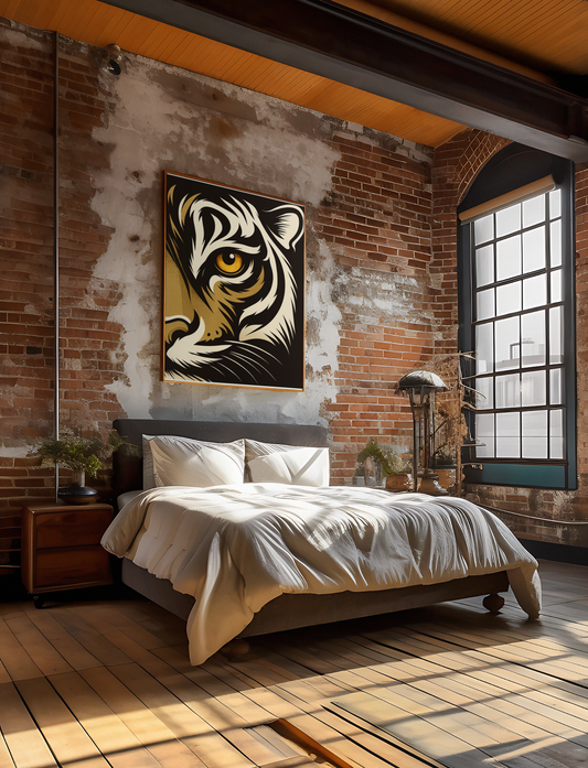 Modern Lion Eye Wall Art