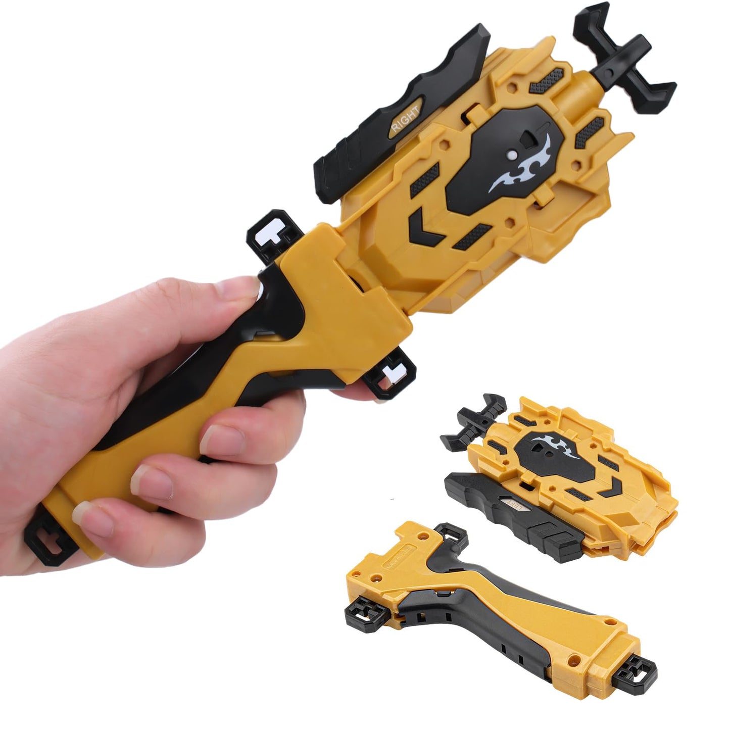 AIBREAY 2-Pack String Launchers & Grips for Burst Gyros – Left/Right Spin